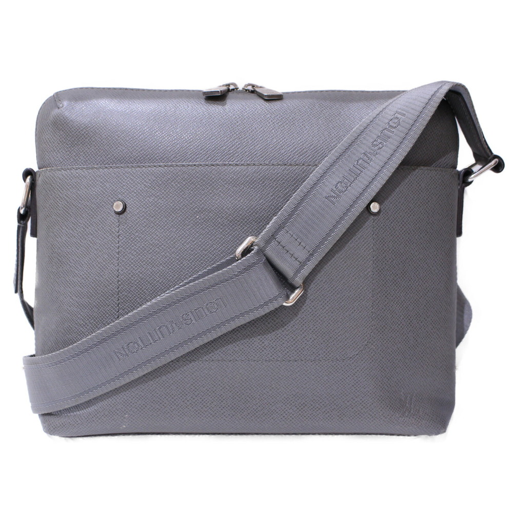Louis Vuitton Pm Messenger Shoulder Gray Grigori Taiga Bag View 2
